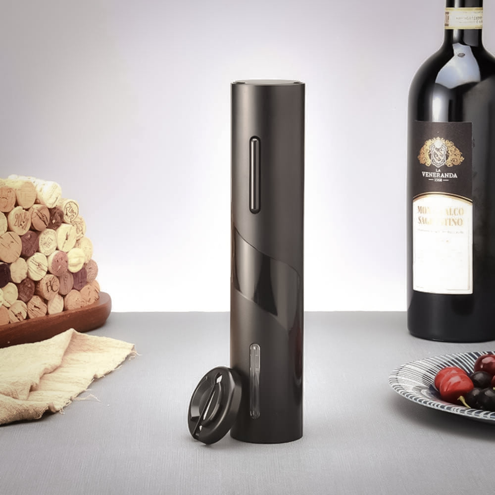 Apribottiglie Tirabusciòn Elettrico | Cavatappi per Tappi in Sughero con Taglierina in Alluminio