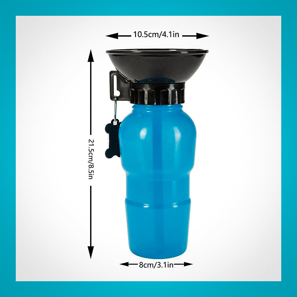 AcquaDog - Bottiglia/Borraccia da viaggio portatile per cani - 500 ml. acqua