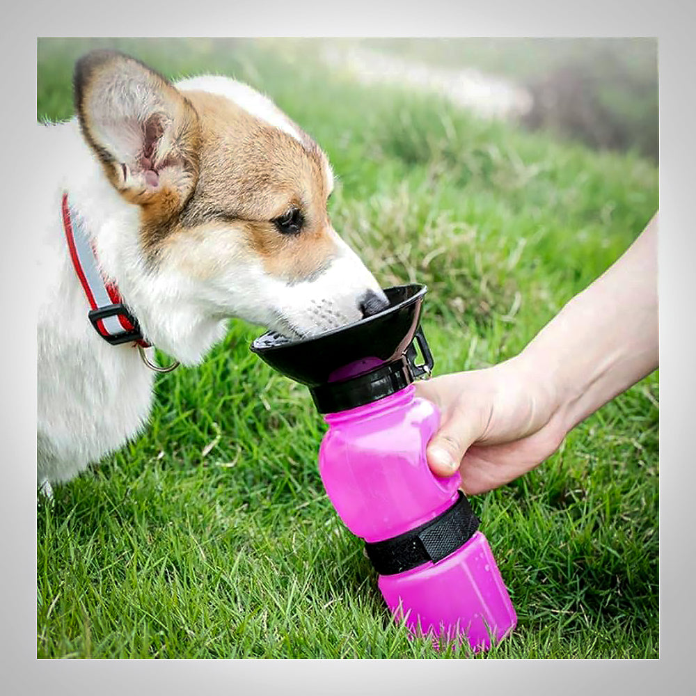 AcquaDog - Bottiglia/Borraccia da viaggio portatile per cani - 500 ml. acqua