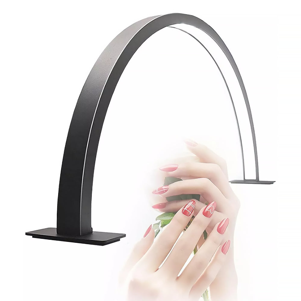 Lampada per Estetica da Scrivania a Mezza Luna - Luce a Led 3000/6000k - Mani, Viso, Tatuaggi