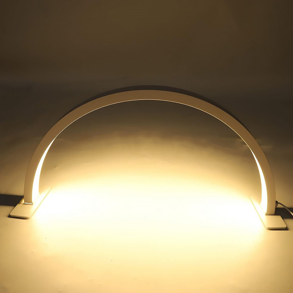 Lampada per Estetica da Scrivania a Mezza Luna - Luce a Led 3000/6000k - Mani, Viso, Tatuaggi