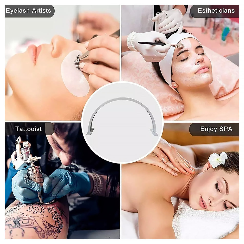 Lampada per Estetica da Scrivania a Mezza Luna - Luce a Led 3000/6000k - Mani, Viso, Tatuaggi