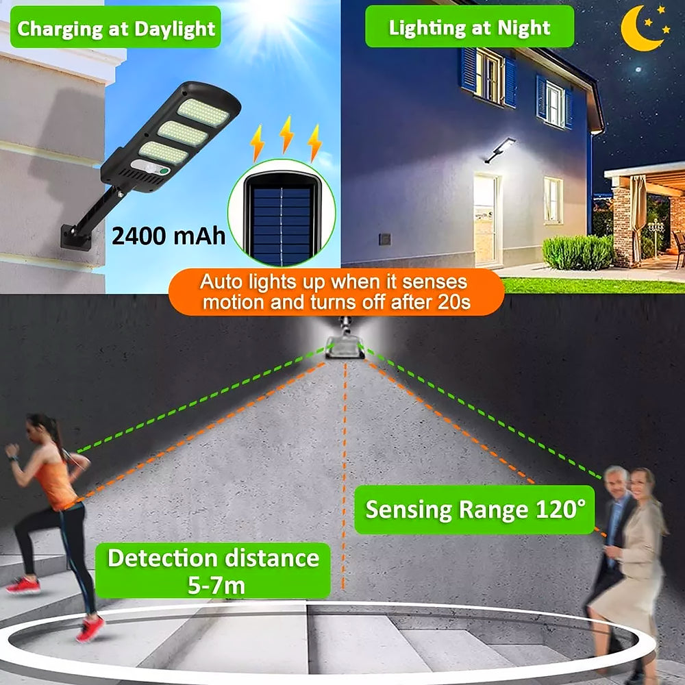 Lampioni/Lampade solari LED 2 pz. - Faretti/Luci per esterni - Luce Bianca