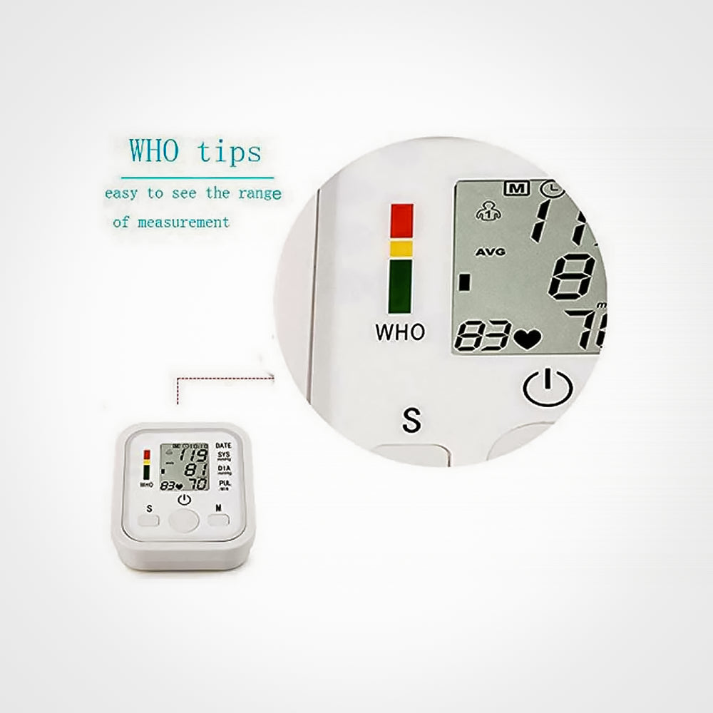 Misuratore Pressione del Sangue e Battito Cardiaco | Automatico LCD Digitale