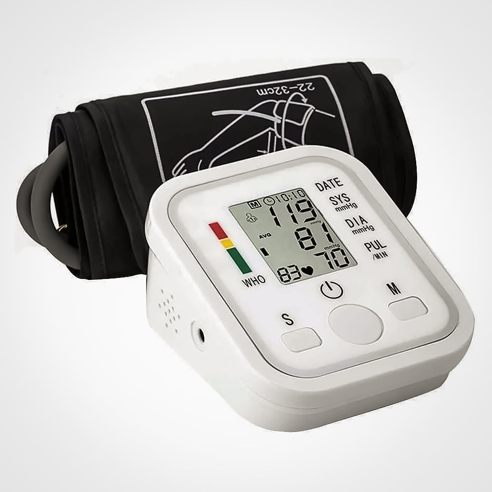Misuratore Pressione del Sangue e Battito Cardiaco | Automatico LCD Digitale