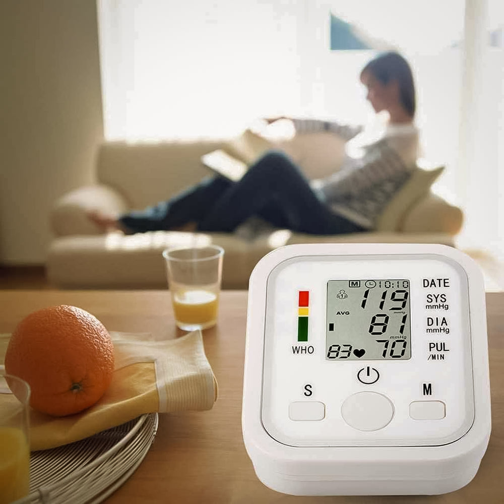 Misuratore Pressione del Sangue e Battito Cardiaco | Automatico LCD Digitale
