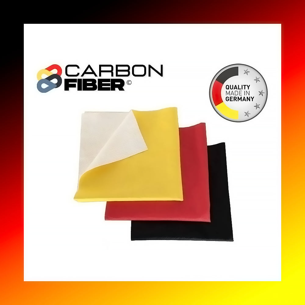 Set 3 Panni in Carbonio cm 40x40 - Pulisce, Asciuga e non lascia Aloni
