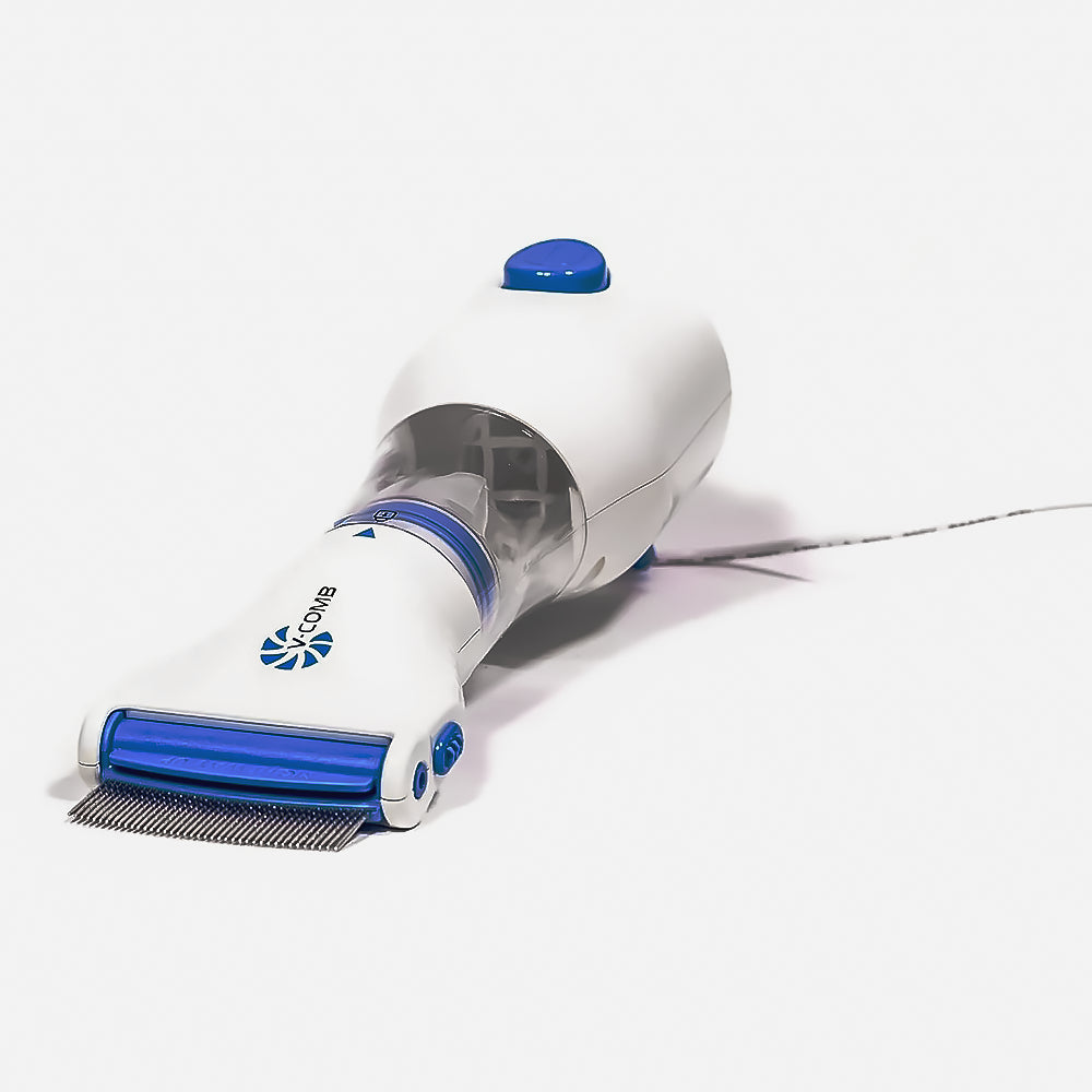Pettine Elettrico a Led - Cattura e Aspira Pidocchi, Lendini e Uova dai Capelli - per Bambini e Adulti