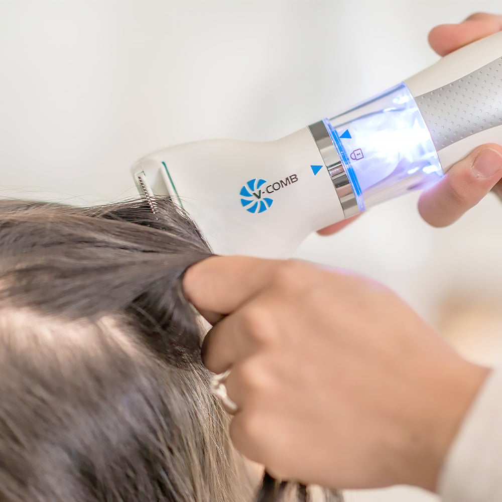 Pettine Elettrico a Led - Cattura e Aspira Pidocchi, Lendini e Uova dai Capelli - per Bambini e Adulti