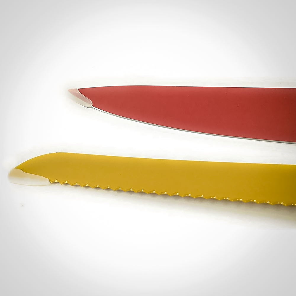 Set Coltelli Cucina Colorati Set Coltelli Lama Acciaio rivestita per Cucina