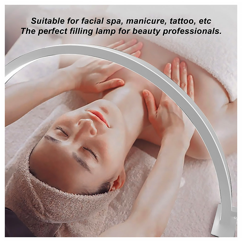 Lampada per Estetica da Scrivania a Mezza Luna - Luce a Led 3000/6000k - Mani, Viso, Tatuaggi