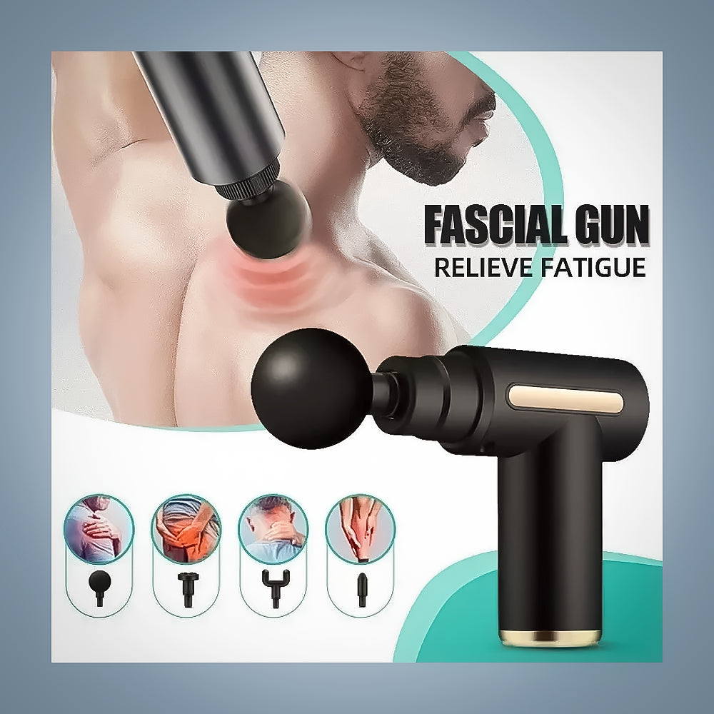 Massage Gun - Pistola Massaggiatore per Rilassamento Muscolare - Portatile a 6 Velocità e Ricaricabile