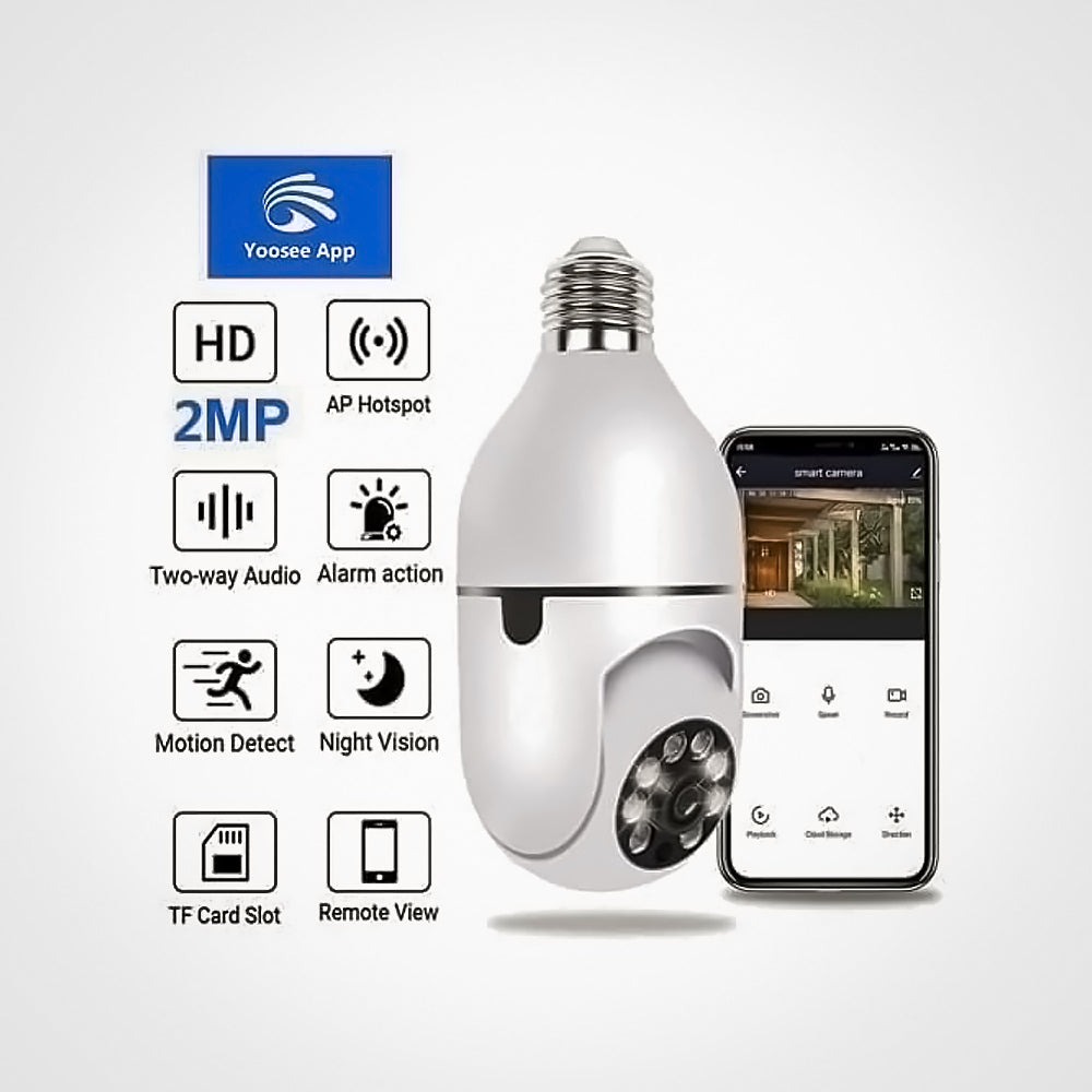 Telecamera Wi-Fi a Lampadina HD 2MP