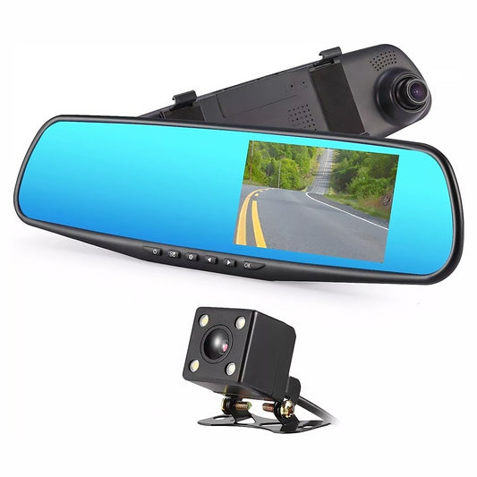 Telecamera Specchietto Retrovisore con Monitor Auto DVR  Full HD 4.3 TFT Retro Camera